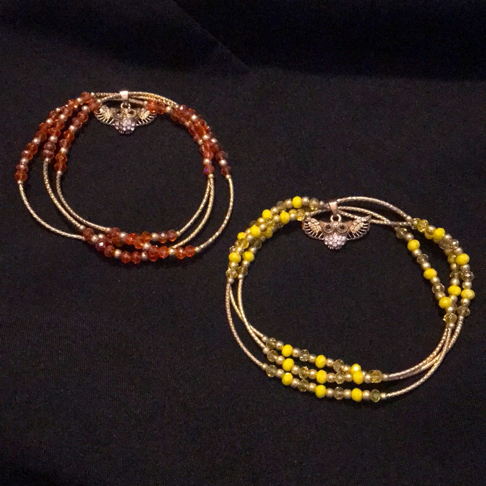 Twin owl bracelets